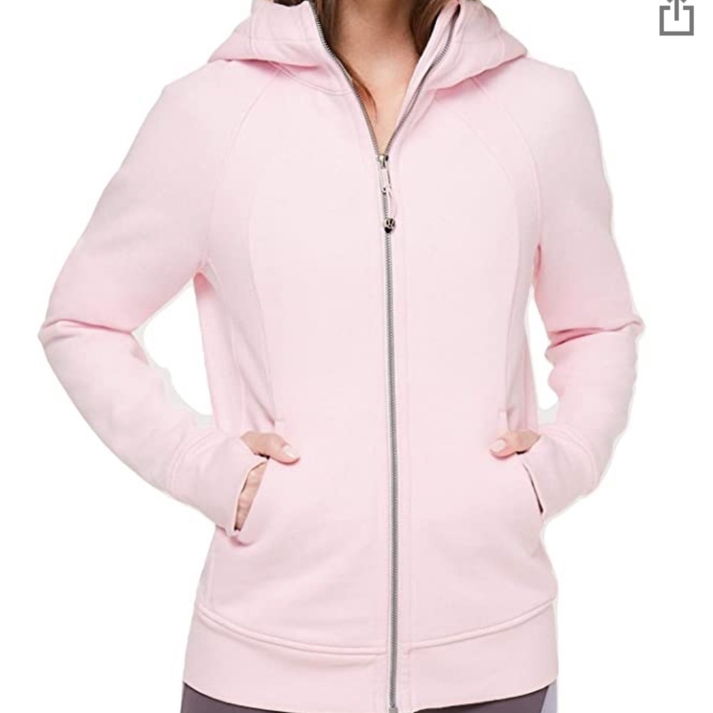 Lululemon light pink Scuba hoodie